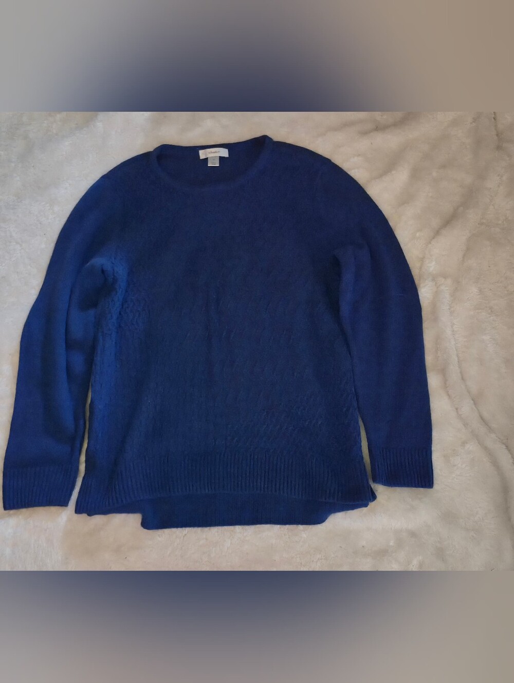 Ladies CJ Banks  Crewneck Sweater in Deep Blue